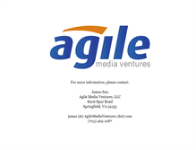 Tablet Screenshot of agilemediaventures.com